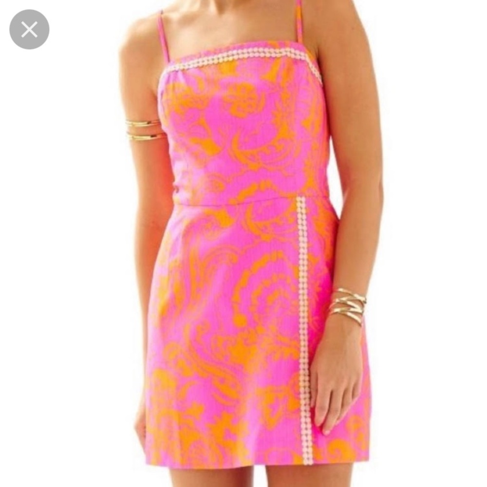 Lilly Pulitzer Pink and Orange Romper (looks like a dress)